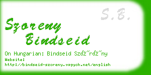 szoreny bindseid business card